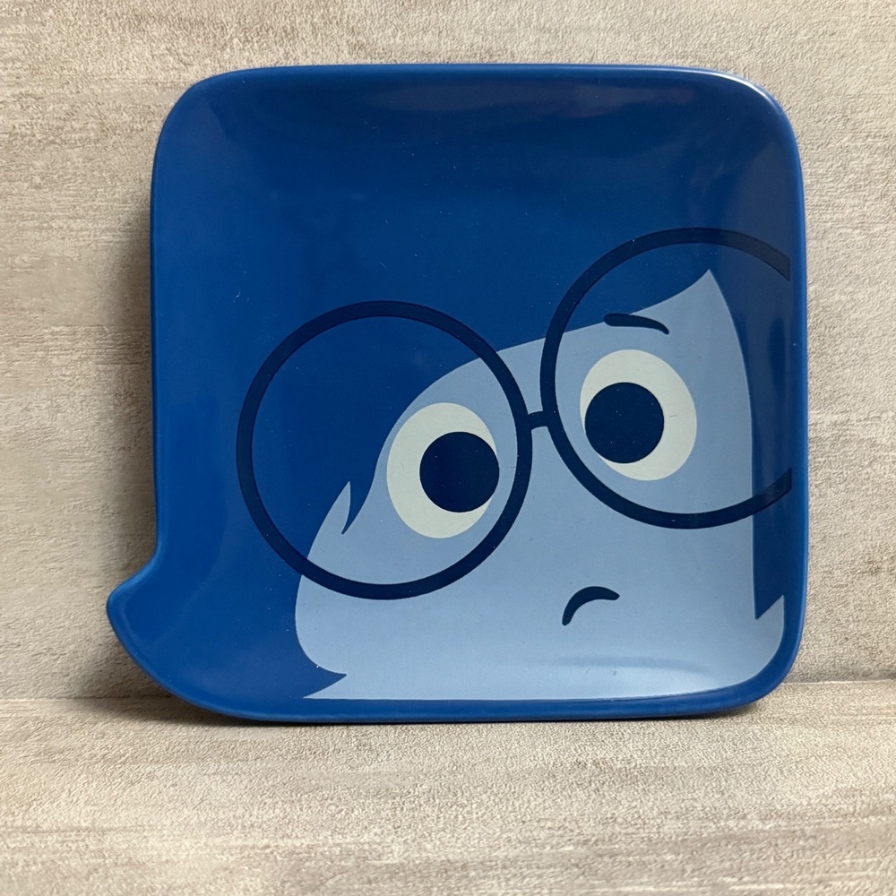 Disney Pixar Sadness Plate inside Out 30 Years of Pixar‎ Anniversary Hong Kong